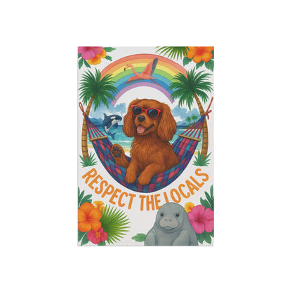 Ruby Cavalier Respect Garden Flag