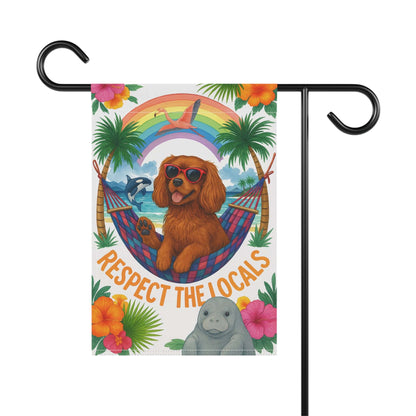 Ruby Cavalier Respect Garden Flag