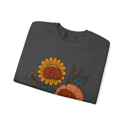 Ruby Cavalier Sleeping Flowers Sweatshirt