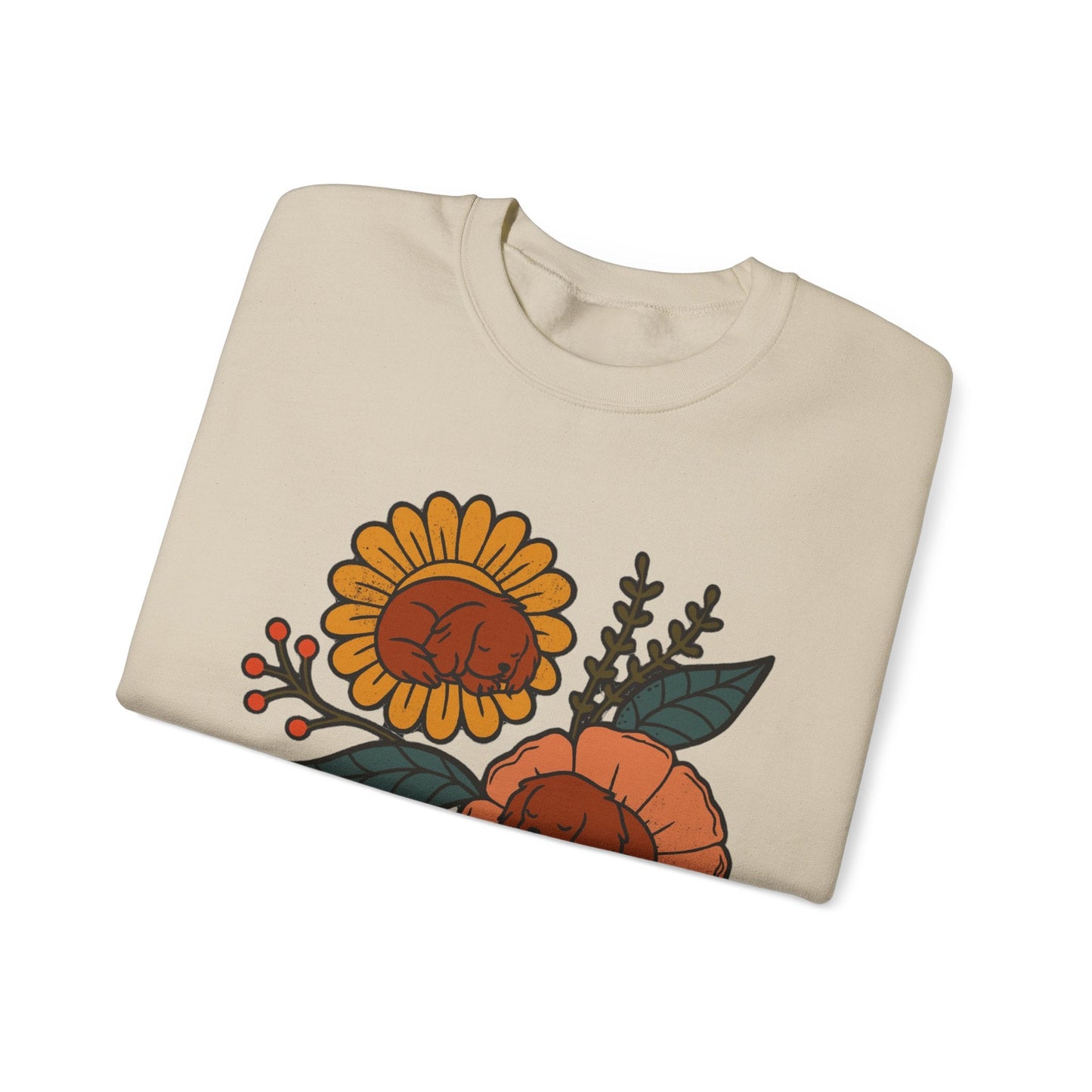 Ruby Cavalier Sleeping Flowers Sweatshirt