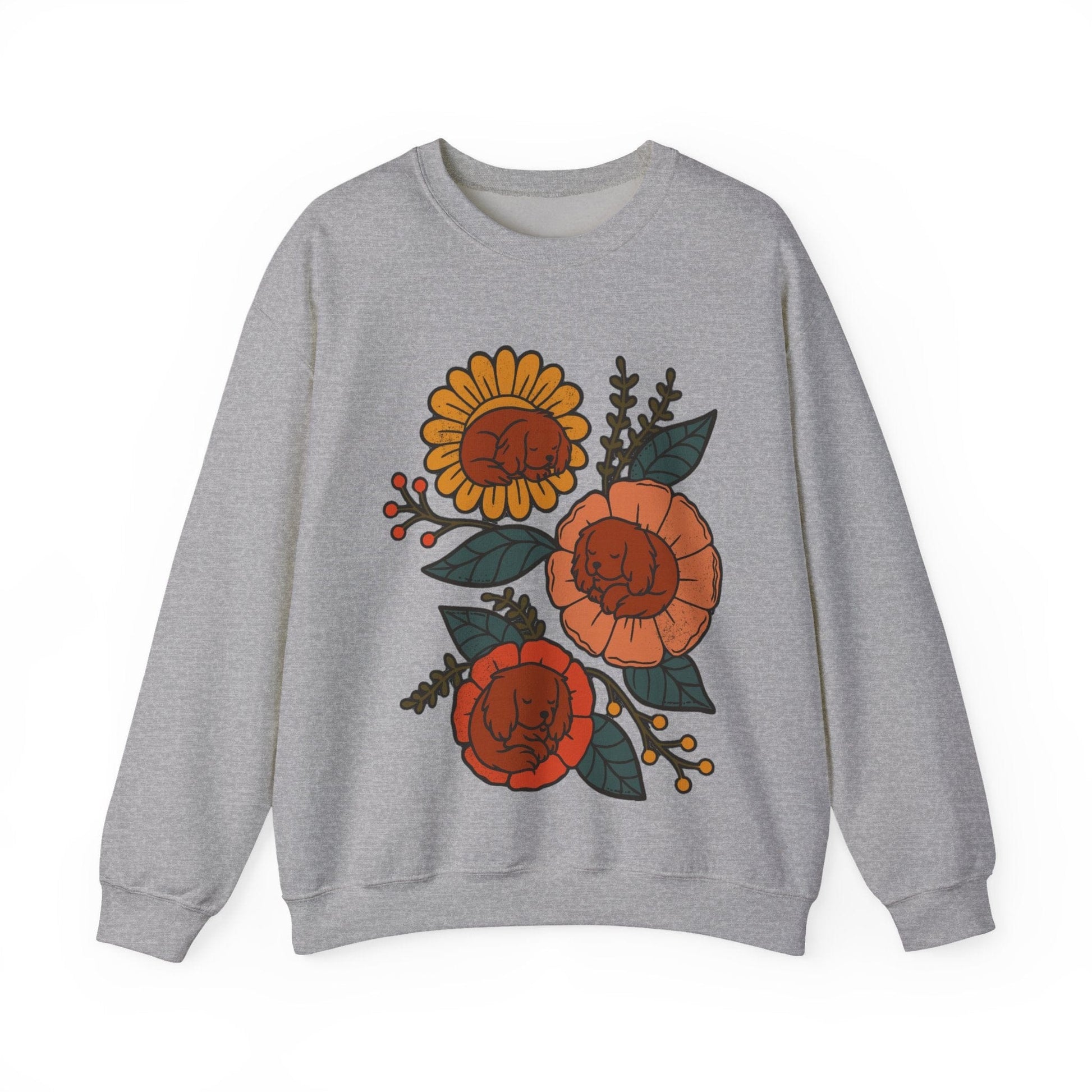Ruby Cavalier Sleeping Flowers Sweatshirt