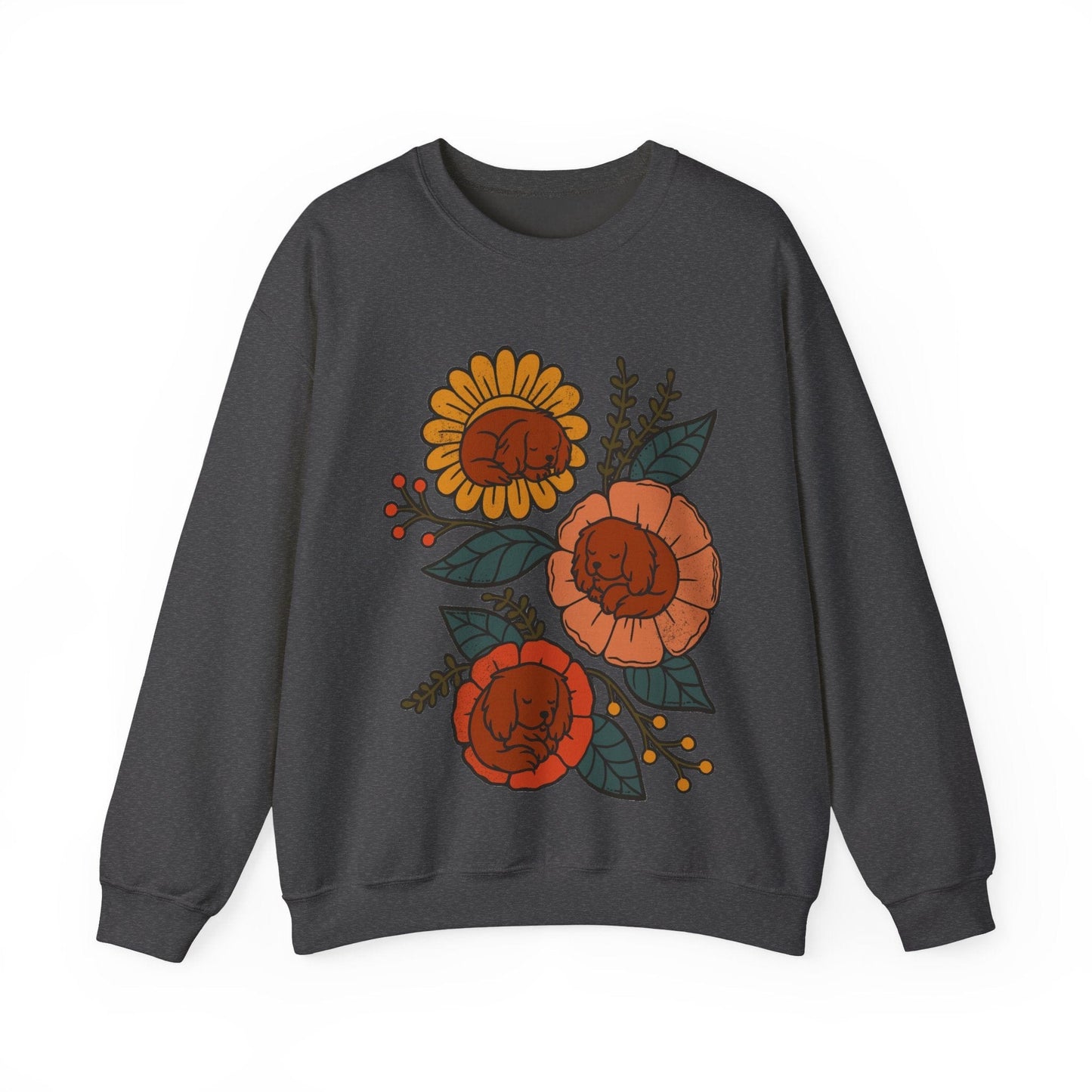 Ruby Cavalier Sleeping Flowers Sweatshirt