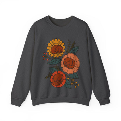 Ruby Cavalier Sleeping Flowers Sweatshirt