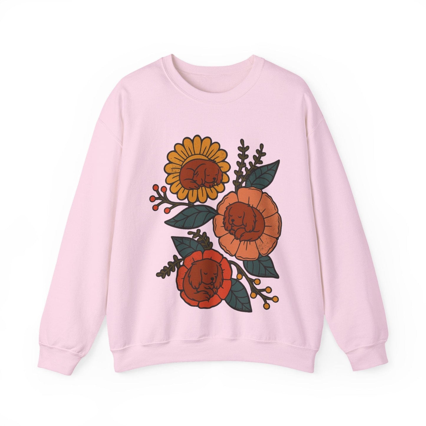Ruby Cavalier Sleeping Flowers Sweatshirt