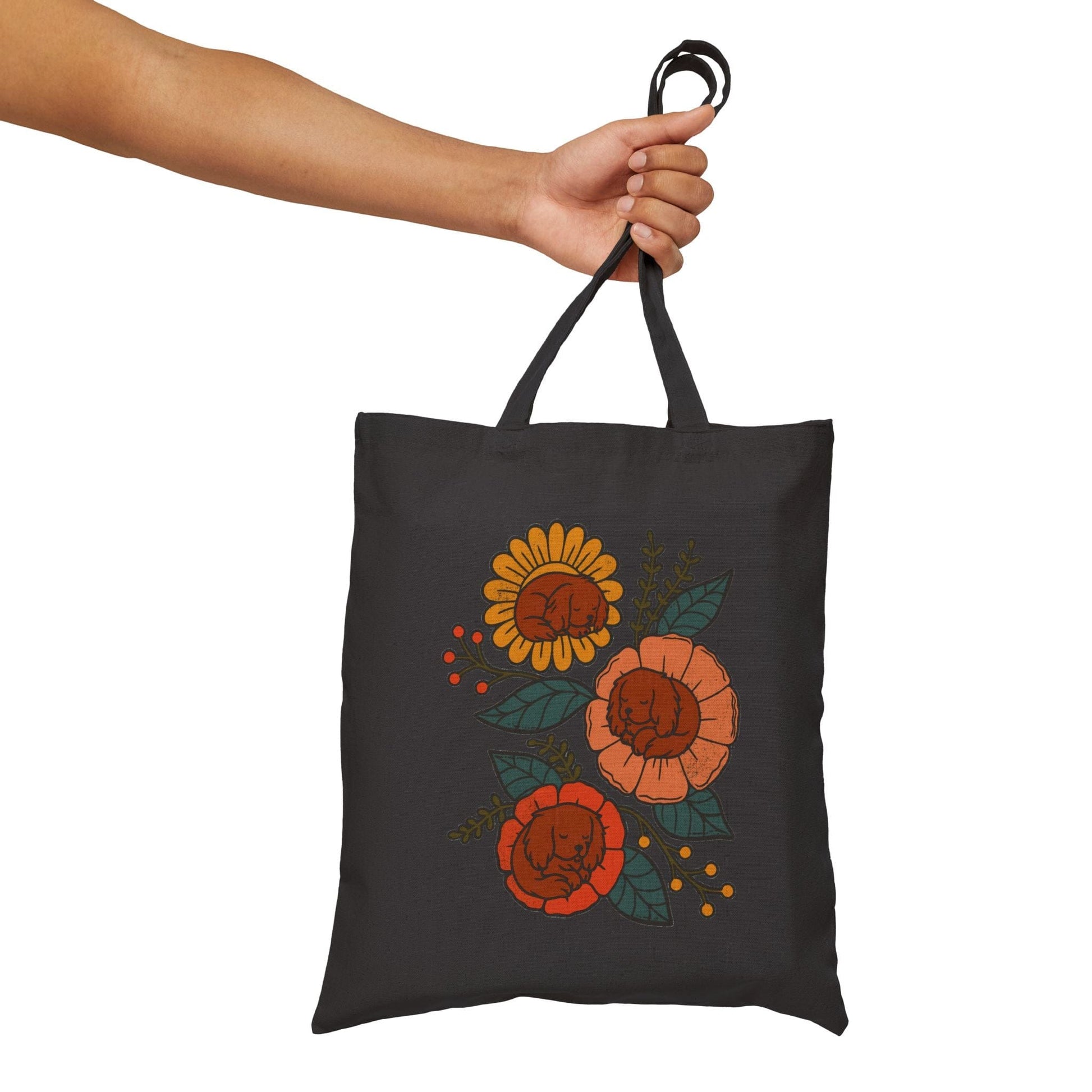Ruby Cavalier Sleeping Flowers Tote Bag