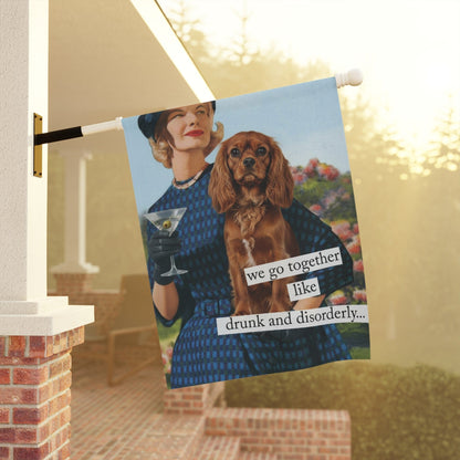 Personalized Cavalier Snarky Garden Flag