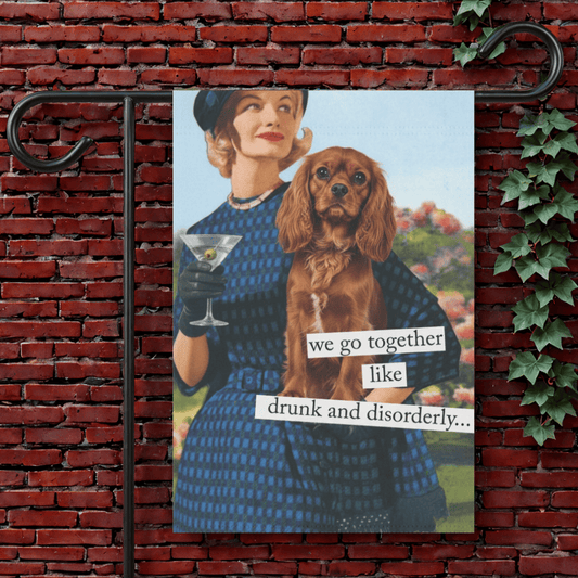 Personalized Cavalier Snarky Garden Flag 12'' × 18''