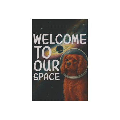 Ruby Cavalier Space Garden Flag