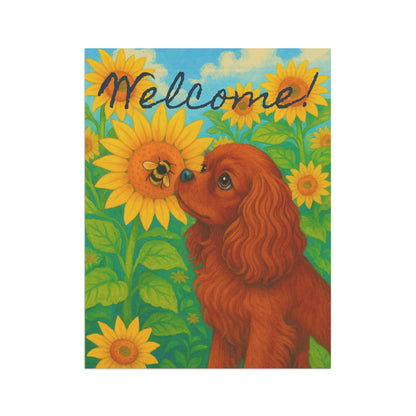 Ruby Cavalier Sunflower Garden Flag