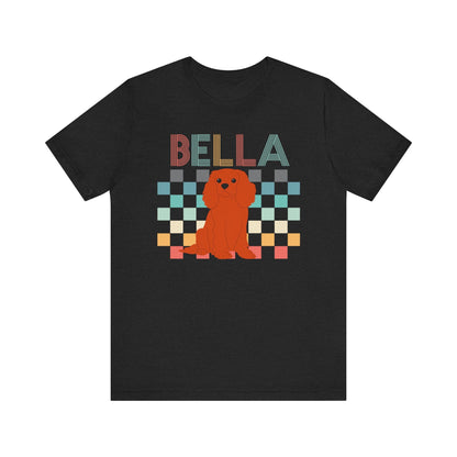 Printify T-Shirt Ruby King Charles Checkered Tee