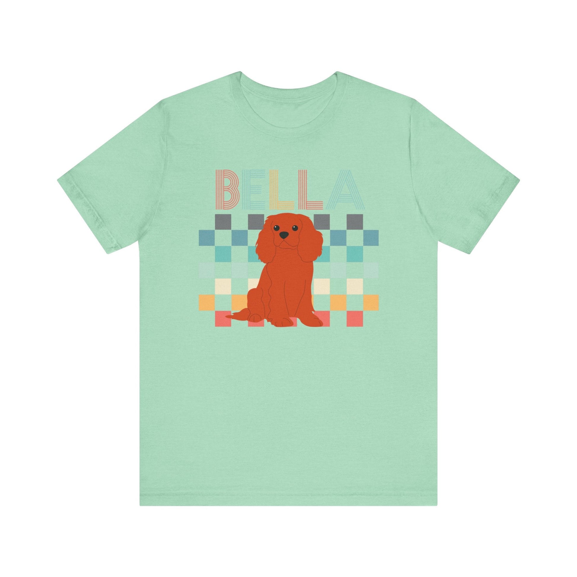 Printify T-Shirt Ruby King Charles Checkered Tee