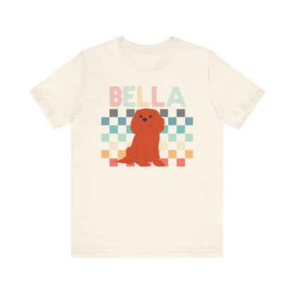 Printify T-Shirt Ruby King Charles Checkered Tee