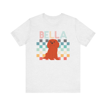 Printify T-Shirt Ruby King Charles Checkered Tee