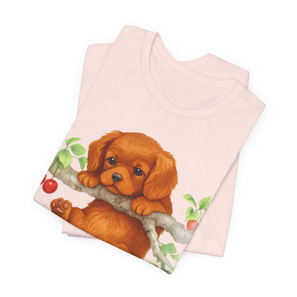 Printify T-Shirt Ruby King Charles Hang In There Tshirt
