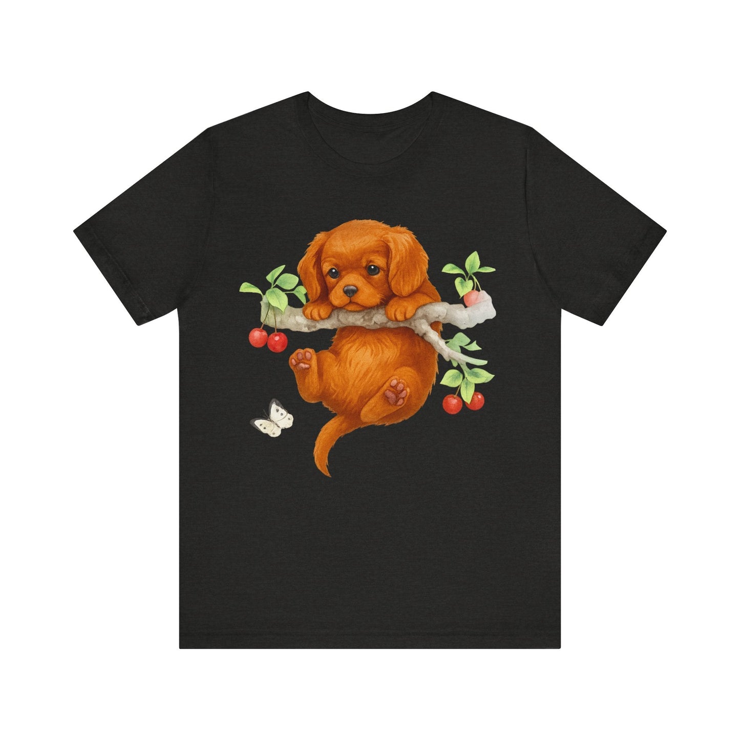 Printify T-Shirt Ruby King Charles Hang In There Tshirt