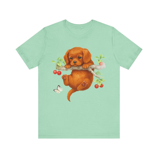 Printify T-Shirt Ruby King Charles Hang In There Tshirt