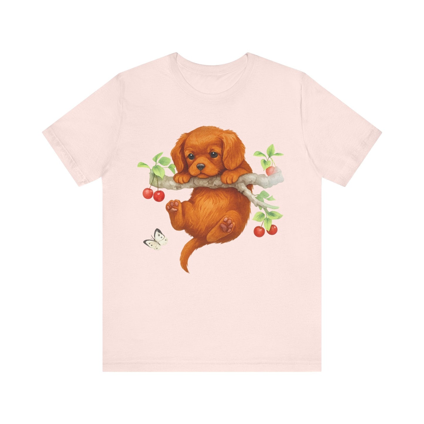 Printify T-Shirt Ruby King Charles Hang In There Tshirt