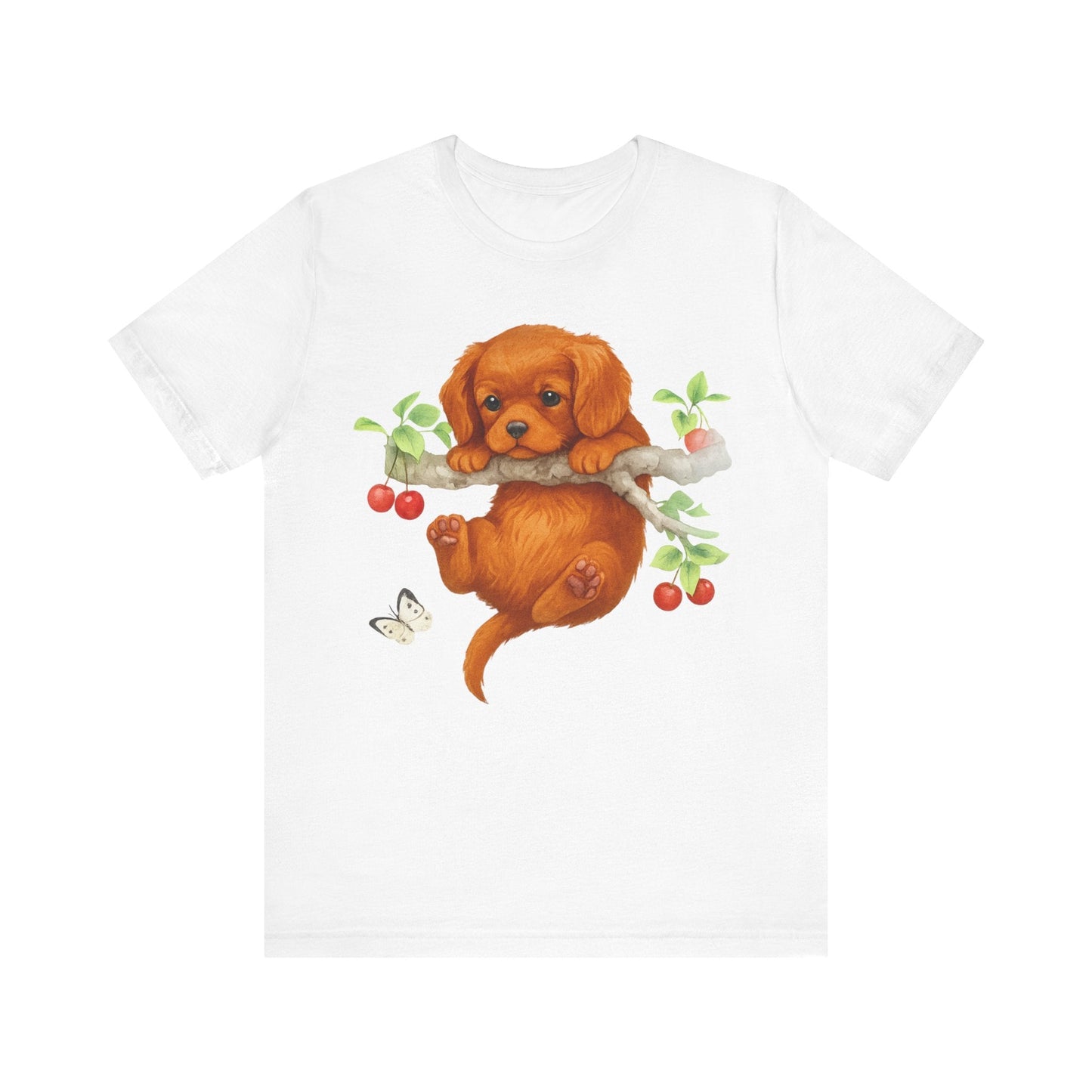 Printify T-Shirt Ruby King Charles Hang In There Tshirt