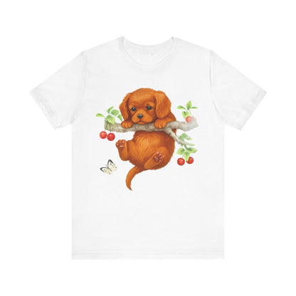 Printify T-Shirt Ruby King Charles Hang In There Tshirt