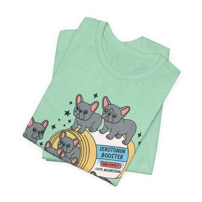Serotonin Tee Black French Bulldog