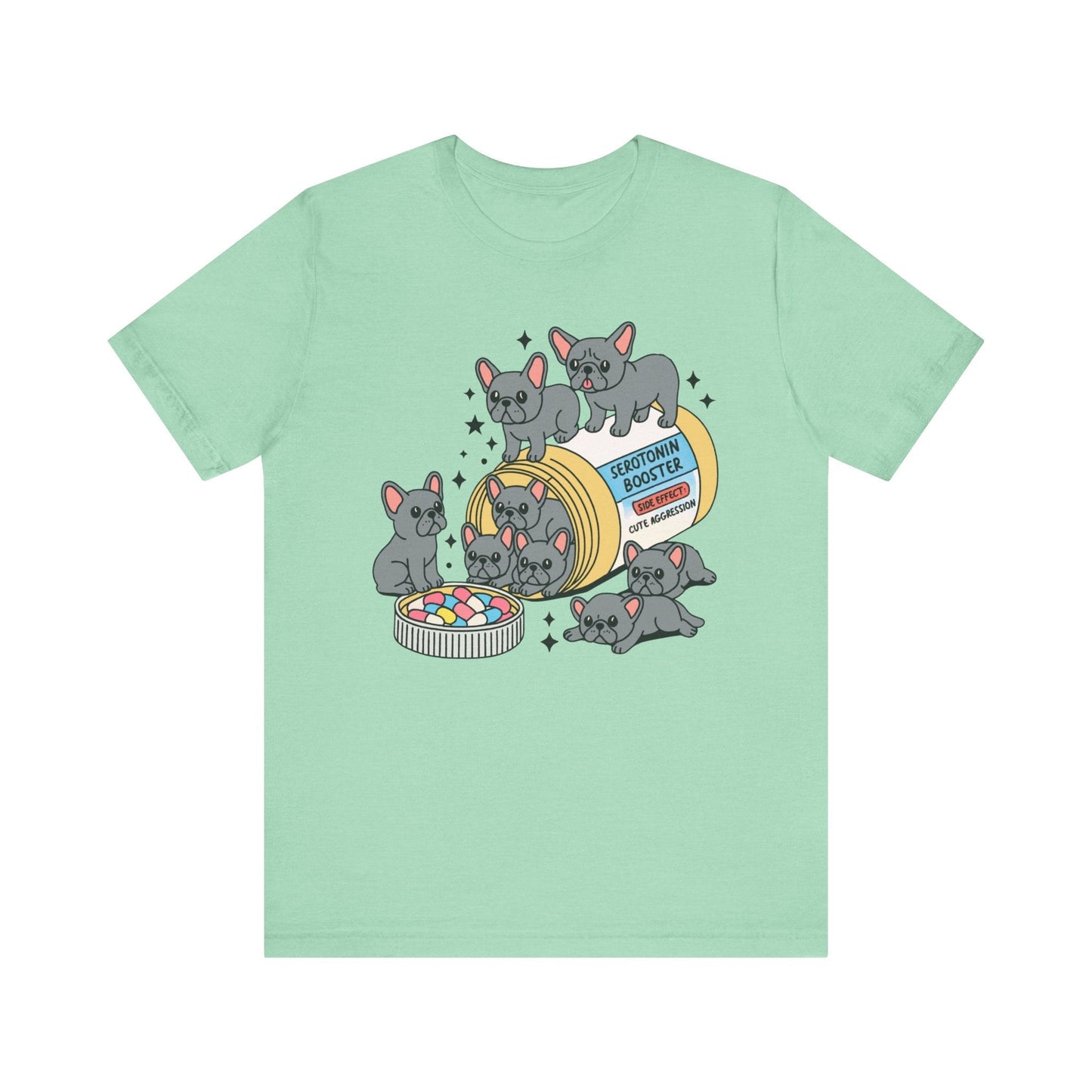 Serotonin Tee Black French Bulldog