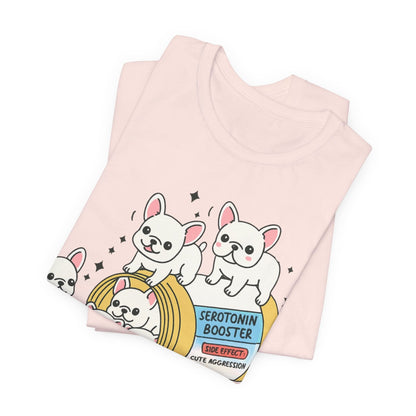 Serotonin Tee White Frenchie