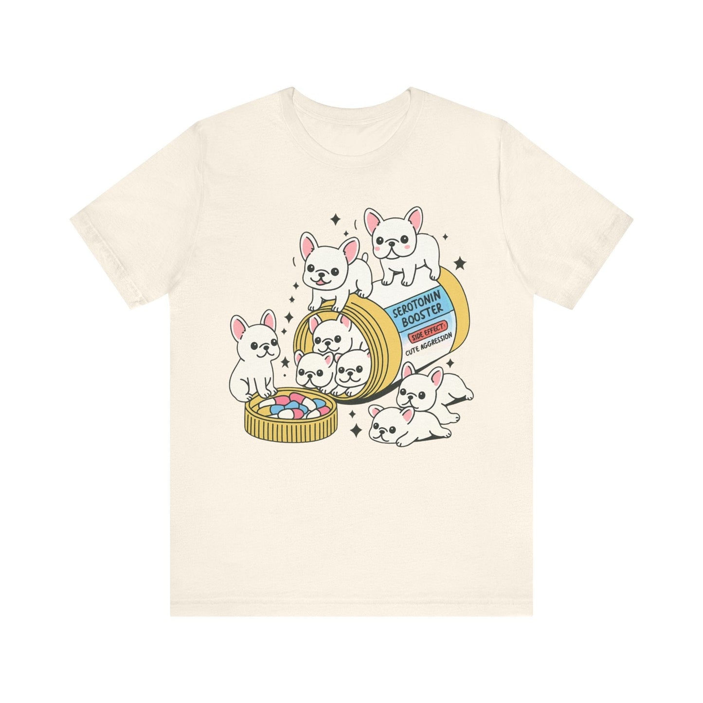 Serotonin Tee White Frenchie