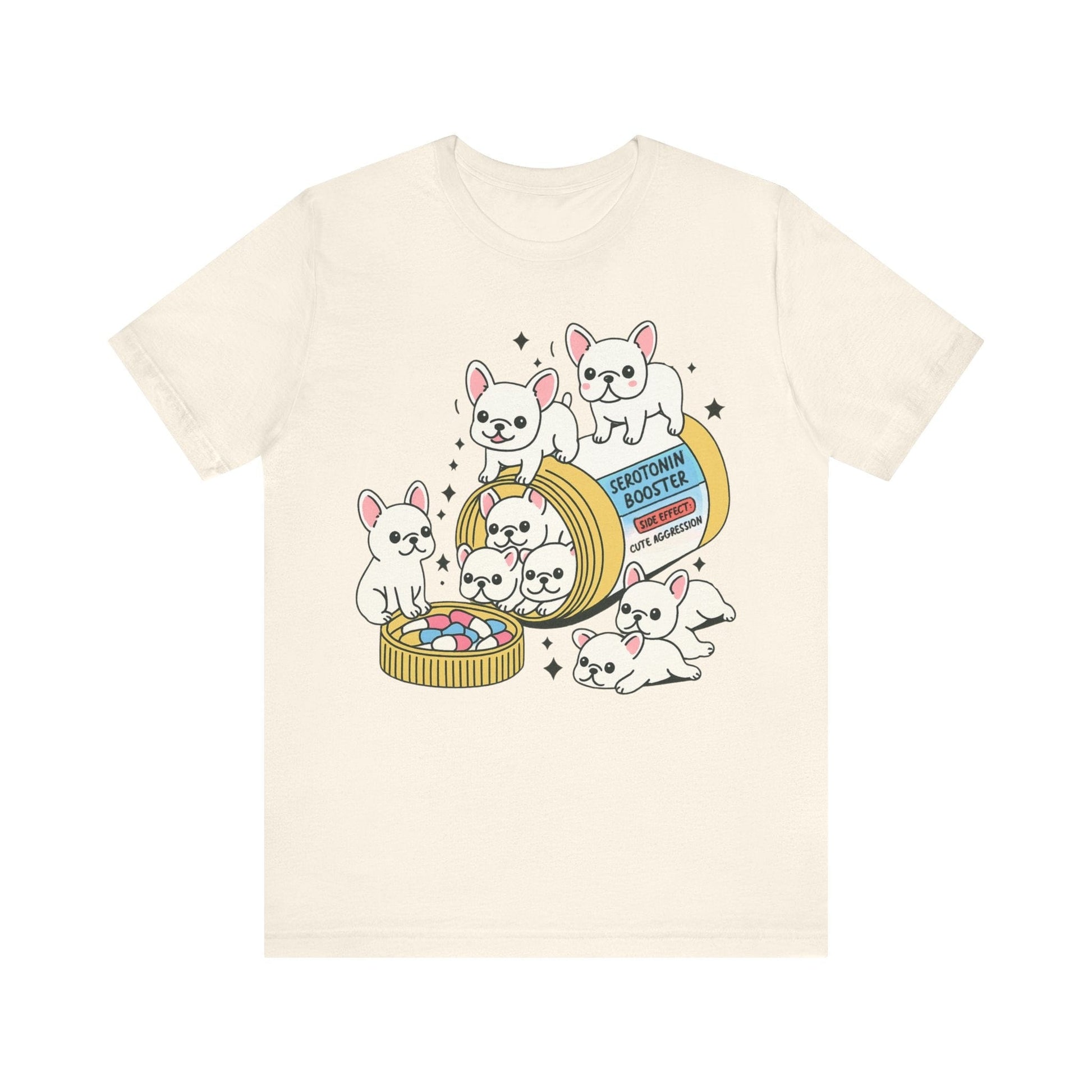Serotonin Tee White Frenchie
