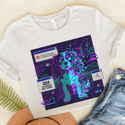 Cavalier 404 Error Computer Unisex TShirt Ash