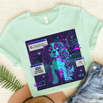Cavalier 404 Error Computer Unisex TShirt Heather Mint
