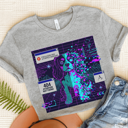 Cavalier 404 Error Computer Unisex TShirt Athletic Heather
