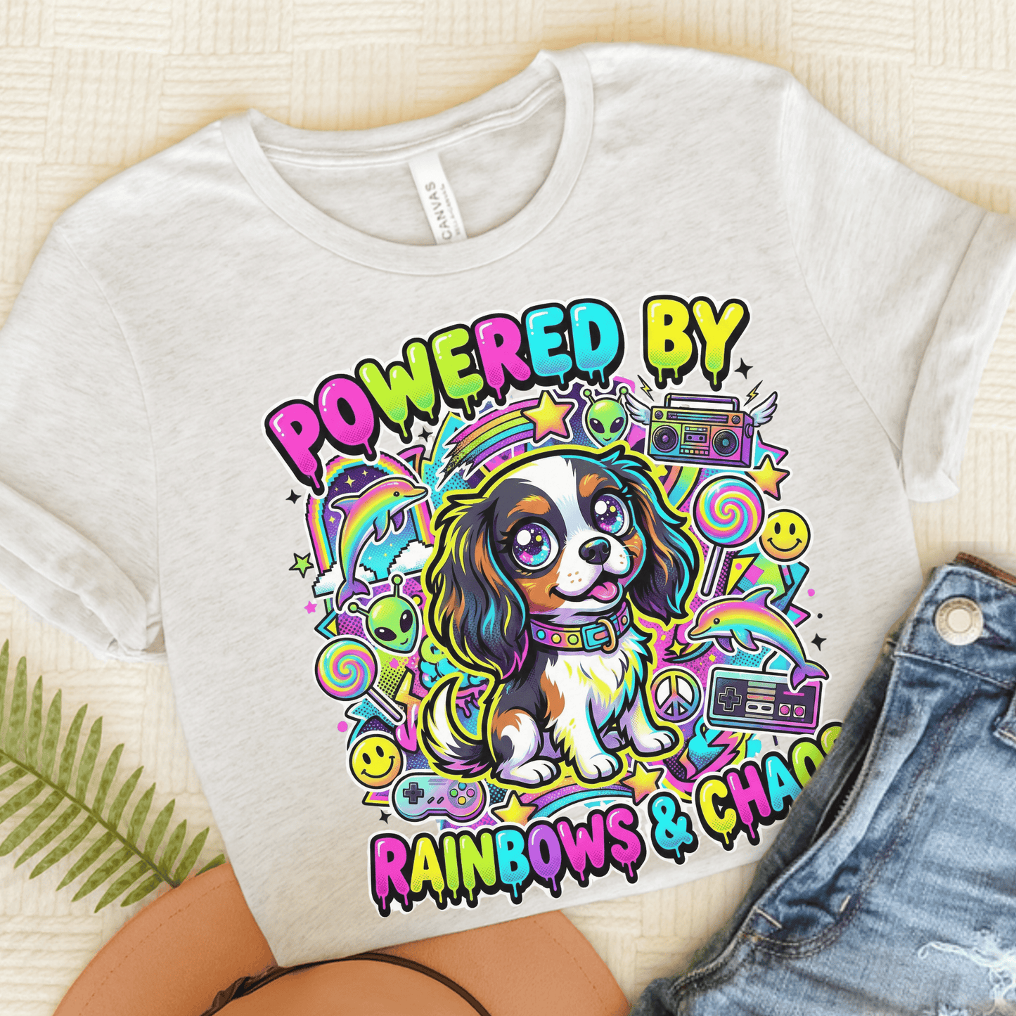 Personalized Cavalier 90s Nostalgia Unisex TShirt Ash