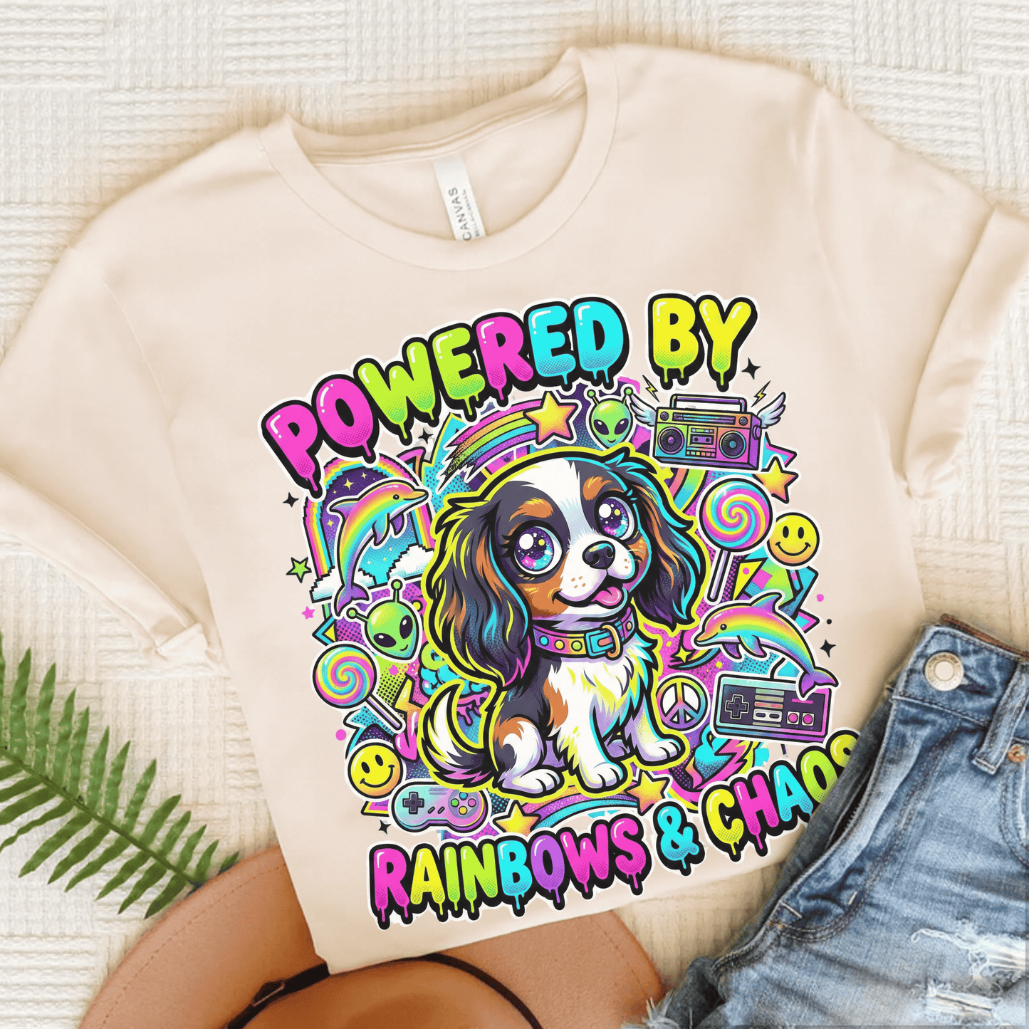 Personalized Cavalier 90s Nostalgia Unisex TShirt Natural