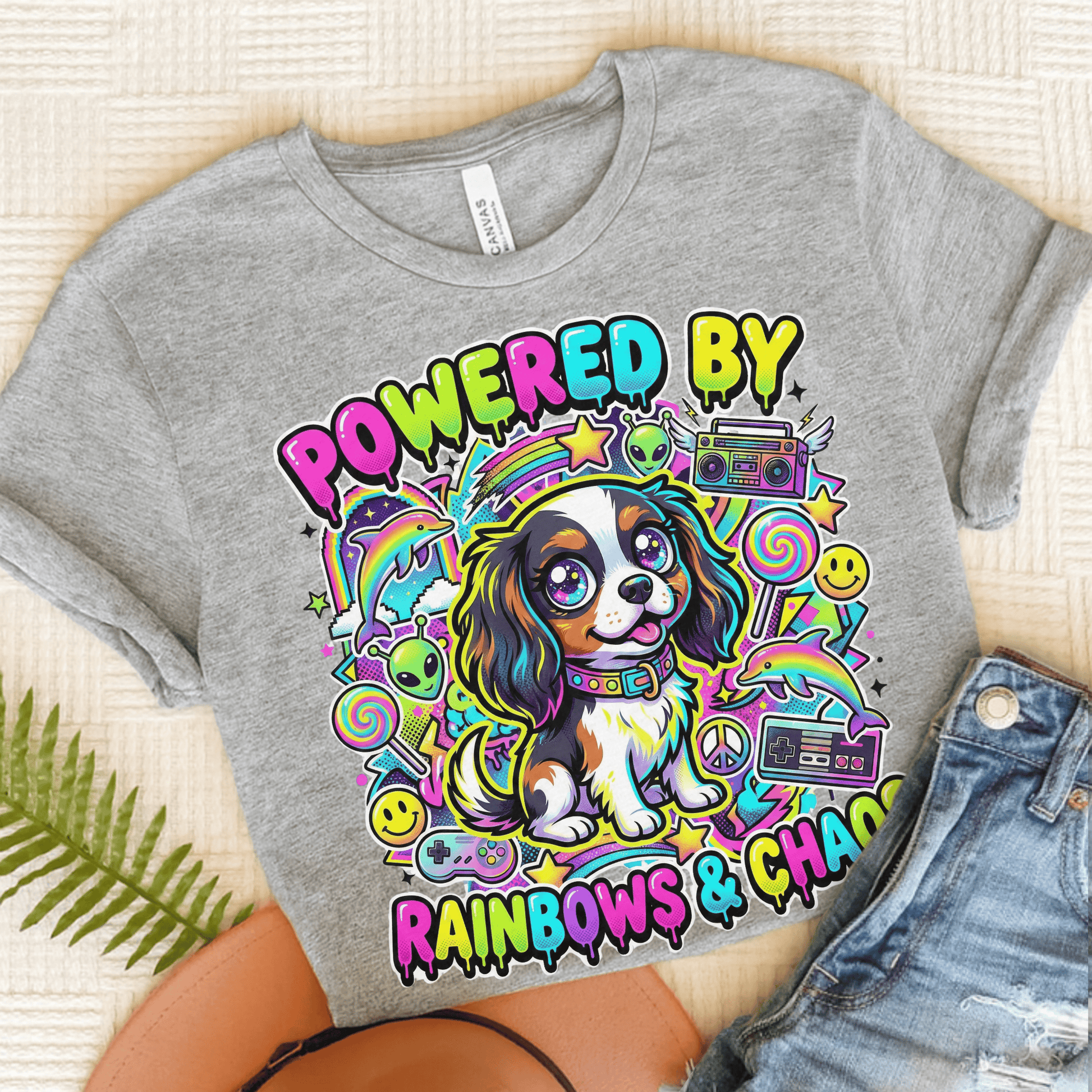 Personalized Cavalier 90s Nostalgia Unisex TShirt Athletic Heather