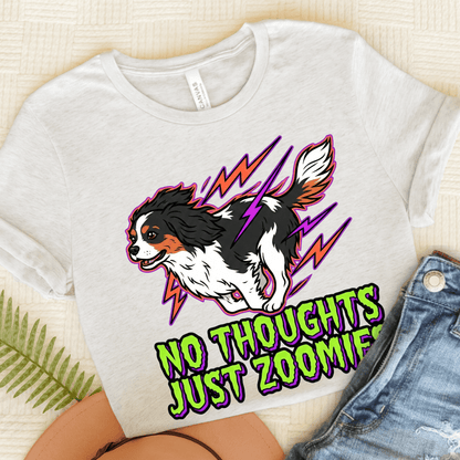 Personalized Cavalier 90s Zoomies Unisex TShirt Ash