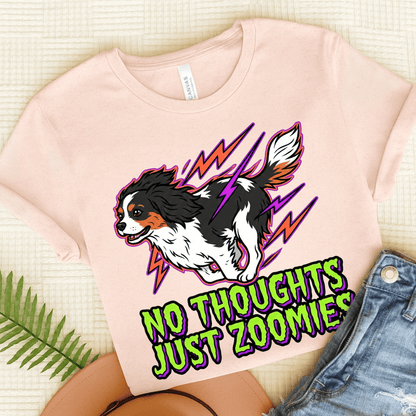 Personalized Cavalier 90s Zoomies Unisex TShirt Soft Pink