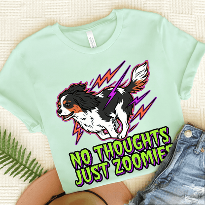 Personalized Cavalier 90s Zoomies Unisex TShirt Heather Mint