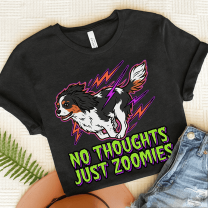 Personalized Cavalier 90s Zoomies Unisex TShirt Dark Grey Heather