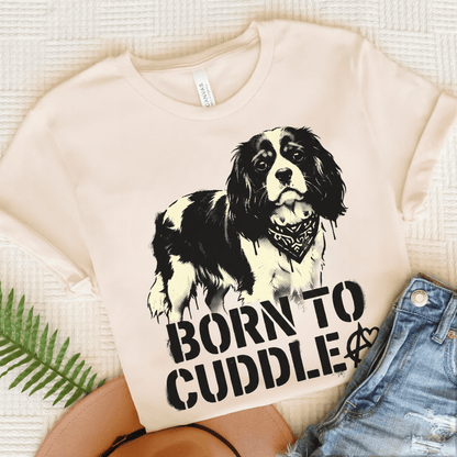 Personalized Cavalier Anarchy Cuddle Unisex TShirt Natural