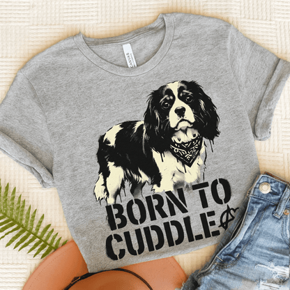 Personalized Cavalier Anarchy Cuddle Unisex TShirt Athletic Heather