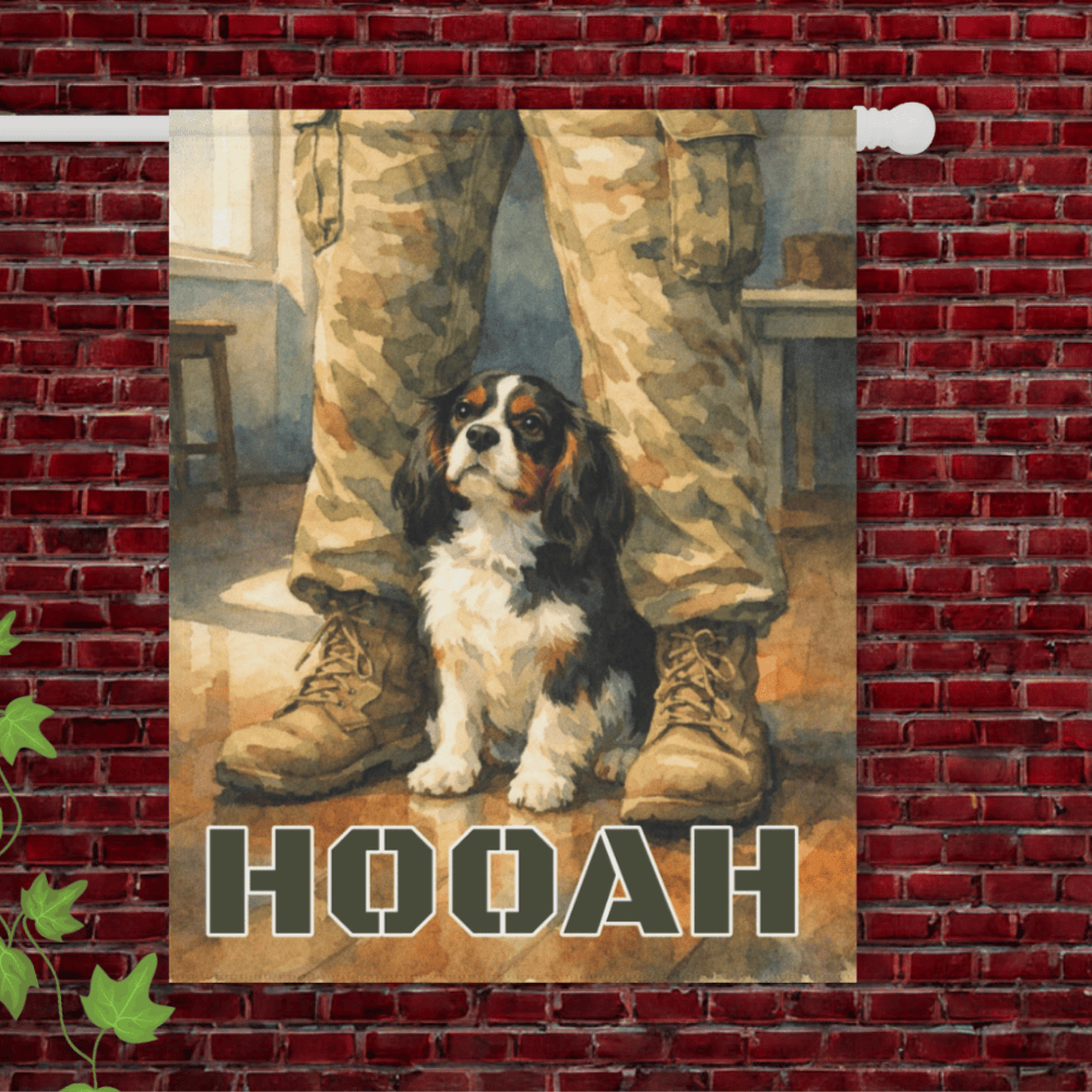 Personalized Cavalier Armed Forces Garden Flag 24.5'' × 32''