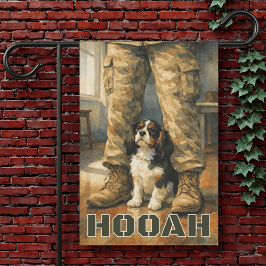 Personalized Cavalier Armed Forces Garden Flag 12'' × 18''