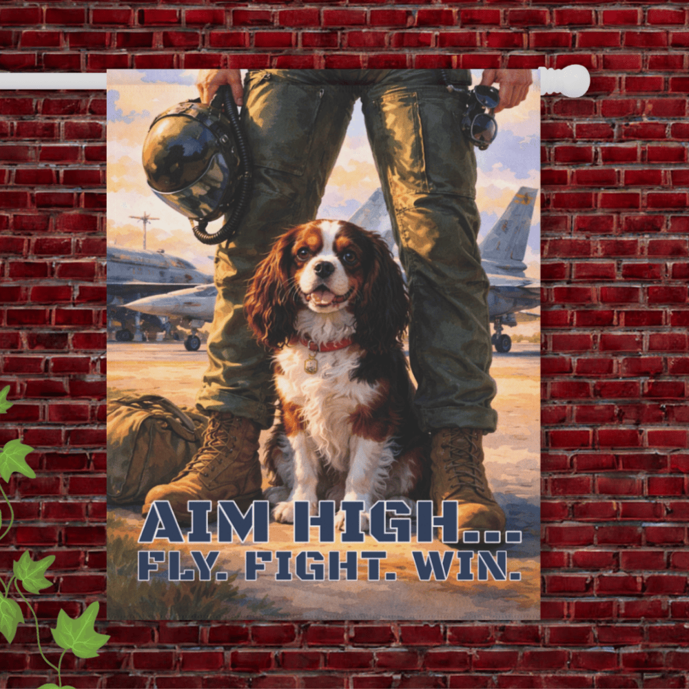 Personalized Cavalier Aviation Pilot Garden Flag 24.5'' × 32''