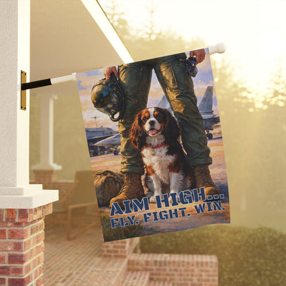 Personalized Cavalier Aviation Pilot Garden Flag