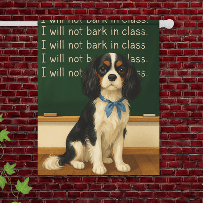 Personalized Cavalier Back to School Garden Flag 24.5'' × 32''