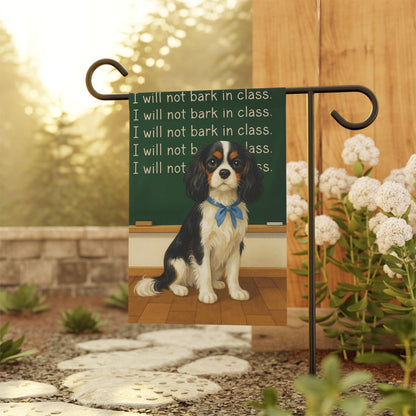 Personalized Cavalier Back to School Garden Flag