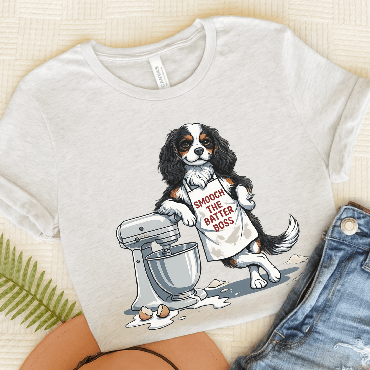 Personalized Cavalier Baking Unisex Tshirt Ash