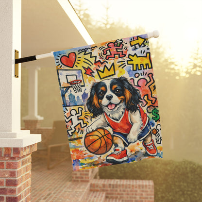 Personalized Cavalier Basketball Yard Flag