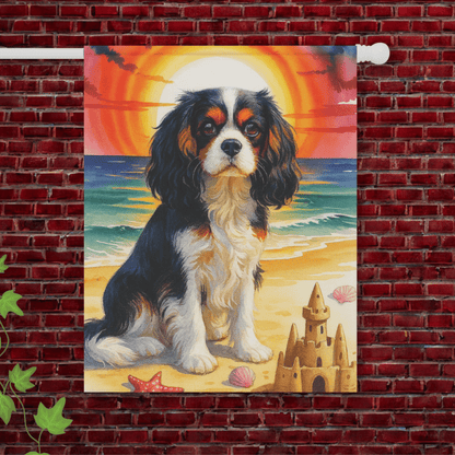 Tricolor Cavalier Beach Garden Flag 24.5'' × 32''
