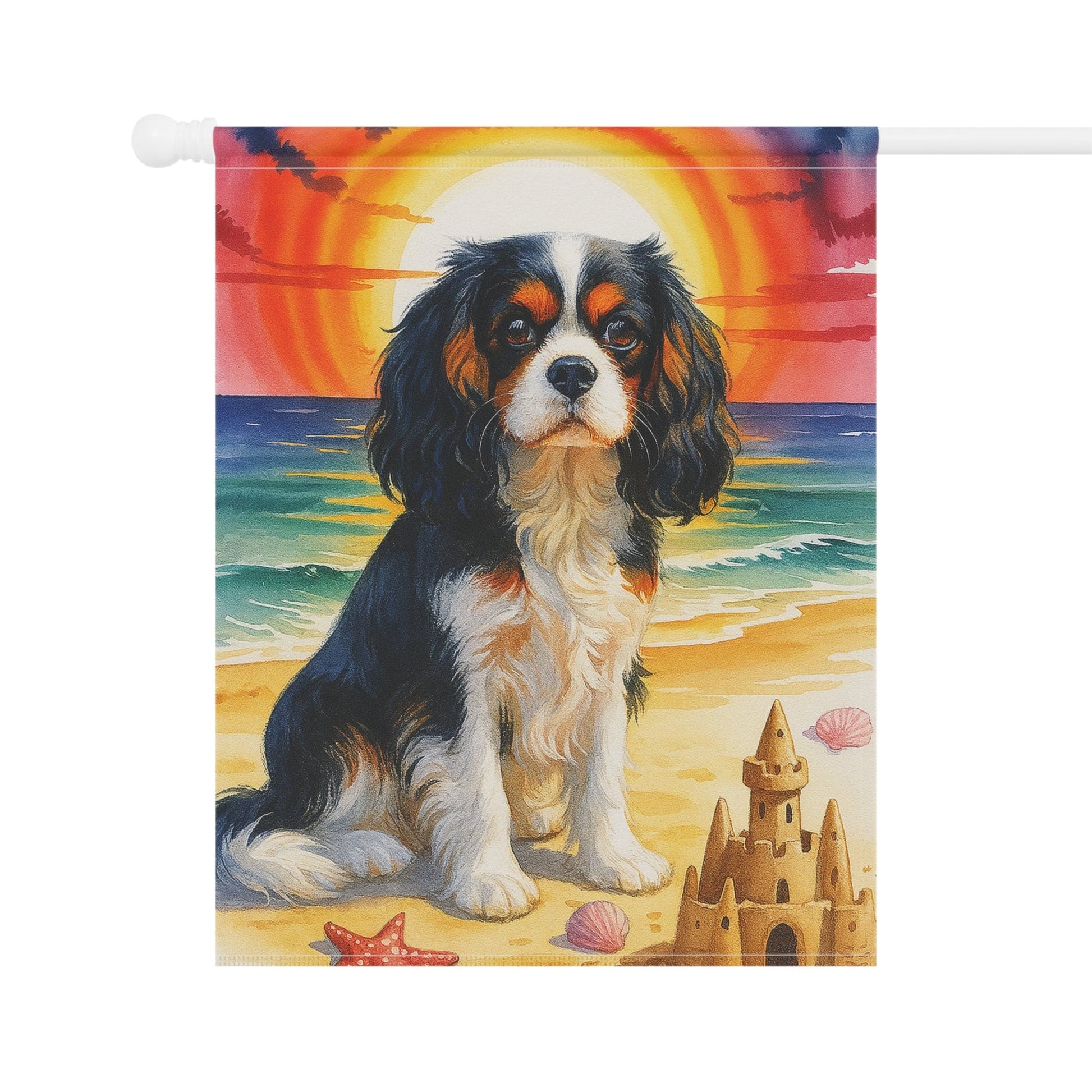 Tricolor Cavalier Beach Garden Flag